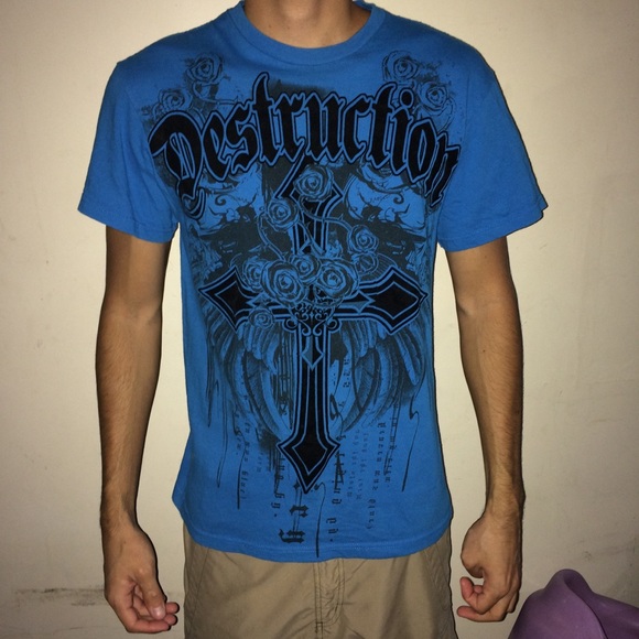 Other - Graphic t shirt w/ letters of destruction